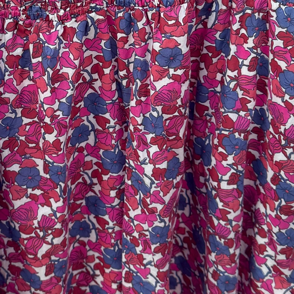 J CREW V-Neck Midi Dress in Berry Floral Size M - Picture 5 of 5